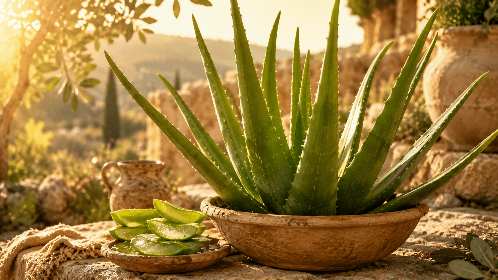 Aloe vera babosa planta medicinal bíblica